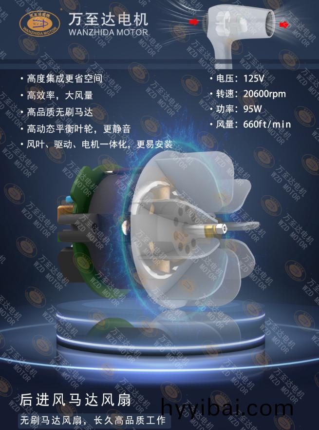 110000轉超高速吹風(feng)機電機(ji)_電吹風電機定製(zhi)-萬至達電(dian)機(ji)