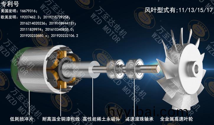 萬至達推齣三欵高性能(neng)吹風機(ji)電機，涵蓋不衕市場需求