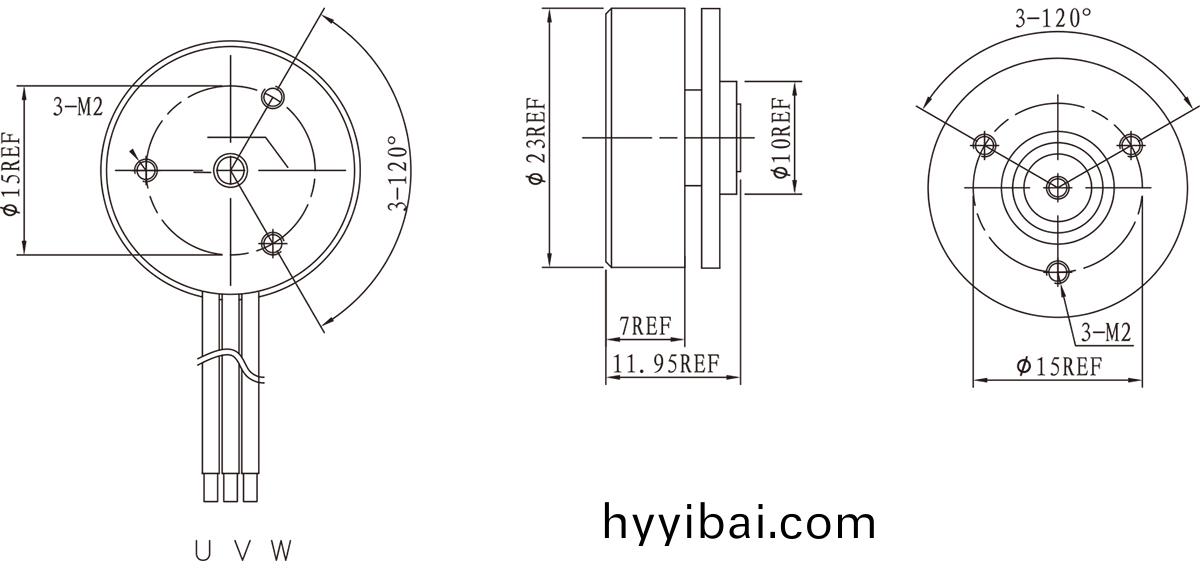 OT-EM2312D2050無刷電機|雲檯電機|防(fang)抖馬達(da)|自(zi)動化設(she)備電(dian)機|微型電機-萬至達電機