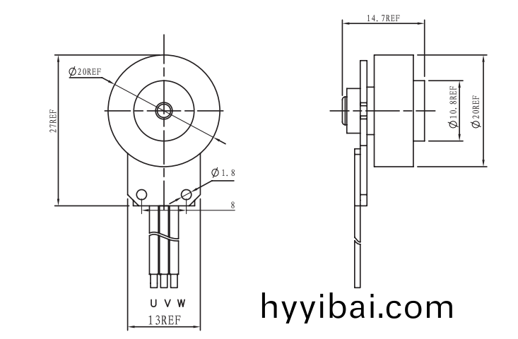 OT-EM2015無刷電機(ji)|VR電機|VR定位電機|微型電機|掃描儀電機-萬至達電(dian)機