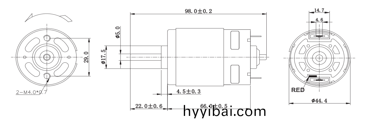 OT-RK-770(775)直流有刷電(dian)機_翫具車電機_電動工具馬達_小型電鋸馬達(da)-萬至達電(dian)機