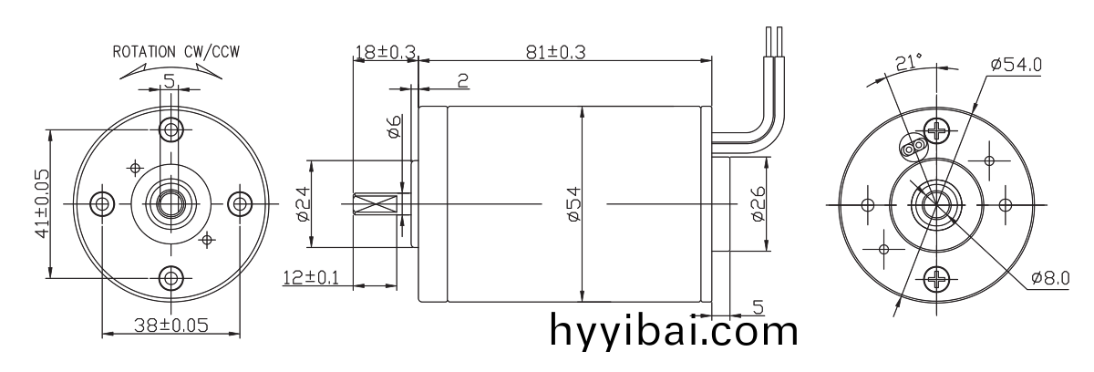 OT-RK-3428PH-3442-104有刷電機_按摩器電機_水泵電機-萬至達電機