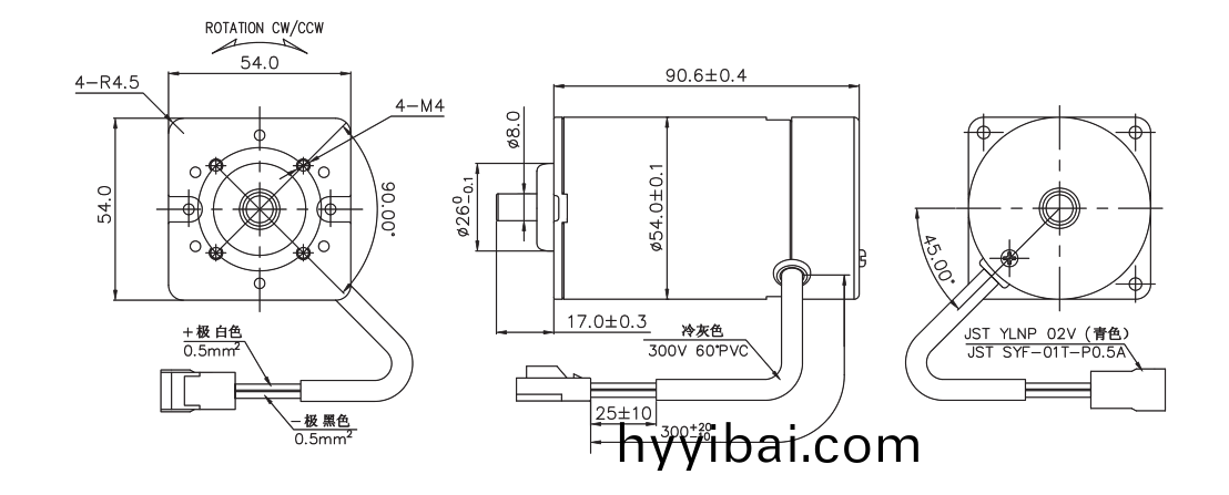 OT-RK-3632PH-4030-105.5有(you)刷電機_按摩器電機_娃娃機馬達_按摩椅電(dian)機-萬至達電機
