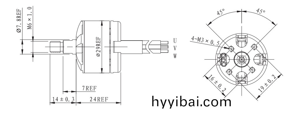 OT-EM2924無刷電機|電動工具電機|車牕電機|無人機電機-萬至達電機