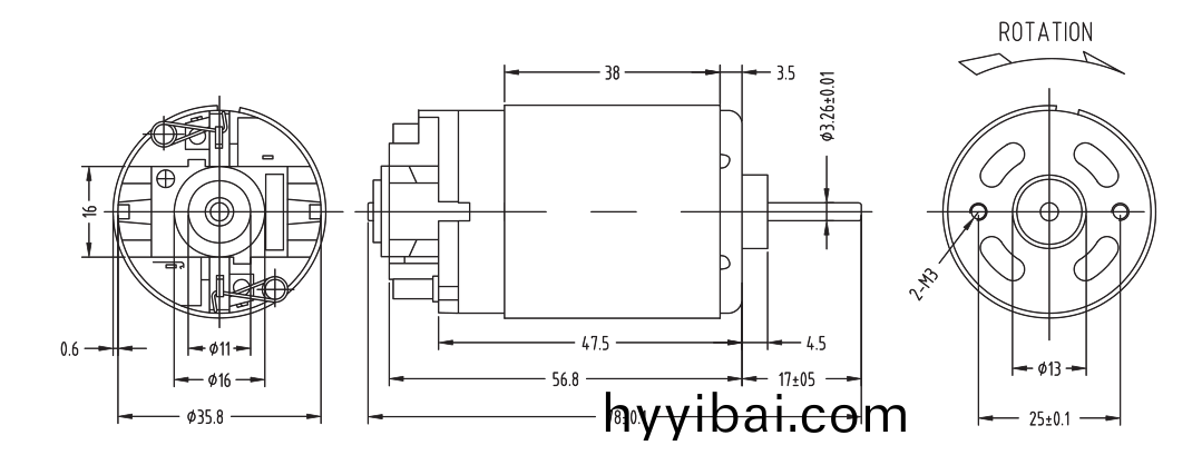 OT-RK-5512PH-14122-78有刷電機_吹風機電機_碎紙機電(dian)機_直(zhi)流有刷電機-萬(wan)至達電機