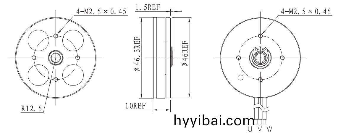 OT-EM4610微型無刷直流電機|雲檯無刷電機|工業自動化馬達|無刷電機-萬(wan)至達電機