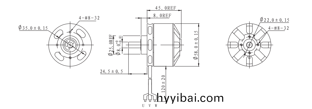OT-EM5845無刷電機|電動工具馬達|空調風扇電機(ji)|無人機電機-萬至達電(dian)機