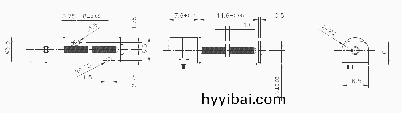 OT-SM065L-007步進電(dian)機_攝像機電機_安防監控設備電(dian)機_微型電機-萬至達電機