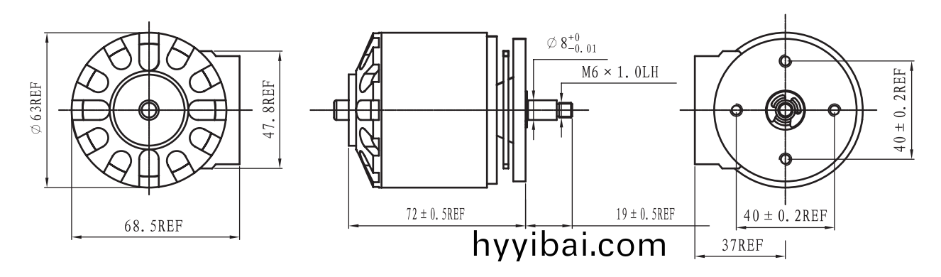OT-EM6370無刷(shua)電機|註射泵電(dian)機|輸液泵電機|微型電機-萬至達電機