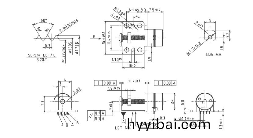 OT-SM08L-099步進電機_攝像機電(dian)機_監控攝像頭電機-萬至達電機