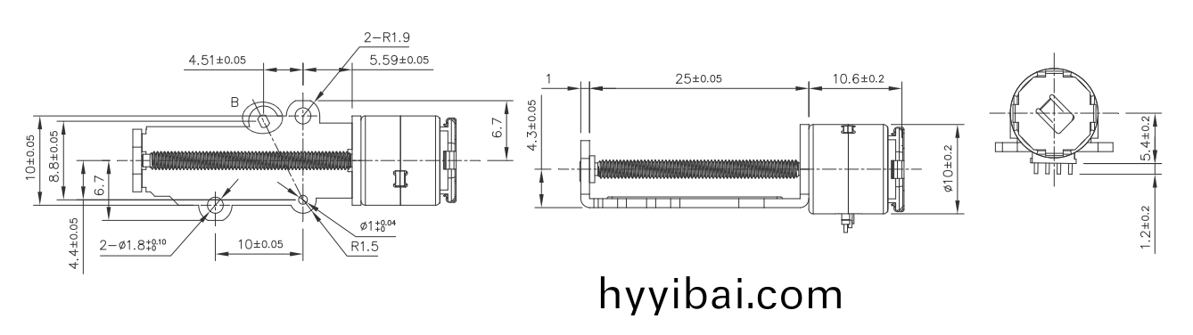 OT-SM10L-003步進電(dian)機_絲桿步進電機_攝像機電機_微型電機-萬(wan)至達電(dian)機(ji)