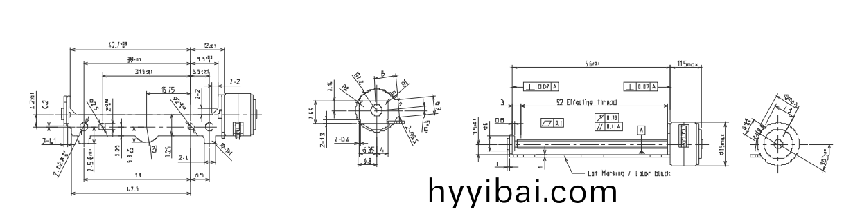 OT-SM15L-087光驅步進電(dian)機|絲桿(gan)步進(jin)電機|激光設備絲桿電機|POS機電機-萬至達電機