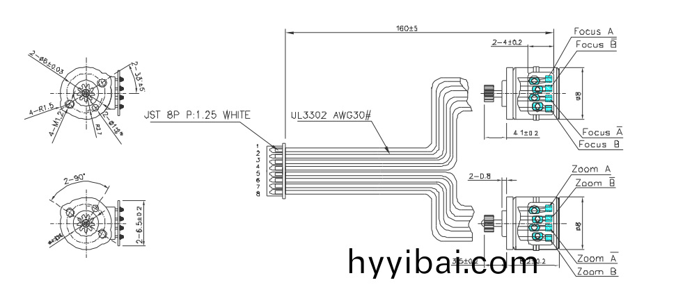 OT-SM08P-438步(bu)進電機(ji)|監控(kong)攝像頭電機(ji)|攝像機電機|微(wei)型(xing)電機-萬至達電機(ji)