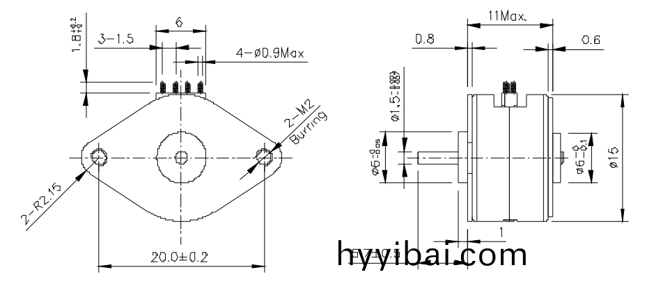 OT-SM15P-051步進電機|光(guang)驅電機|POS機(ji)電機|激光設備電機|微型步進電(dian)機(ji)-萬至達電機