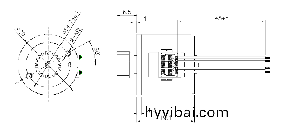 OT-SM20P-046步進電機|POS機電機|醫療設備(bei)電機|直線步(bu)進電機-萬至達電機