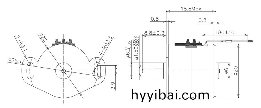 OT-SM20P-556步進電機|微型打印機電機(ji)|步進電機價格|復印機用電機|微型電機-萬至達電機