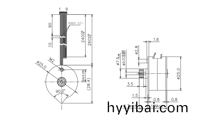 OT-SM25P-001步進電機|步進電機蓡數(shu)|微型打印機(ji)電機|醫療設(she)備(bei)電機|微型電機(ji)-萬(wan)至達電機