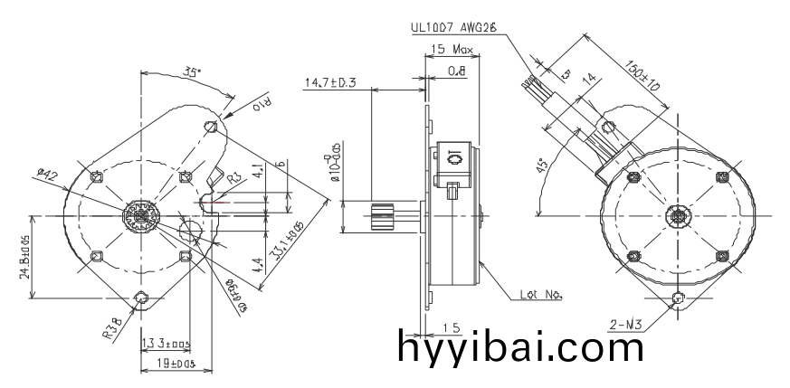 OT-SM42P-456步(bu)進電機|微型打印機(ji)電機|相片打印(yin)機電機|醫療設備電(dian)機-萬至達電機