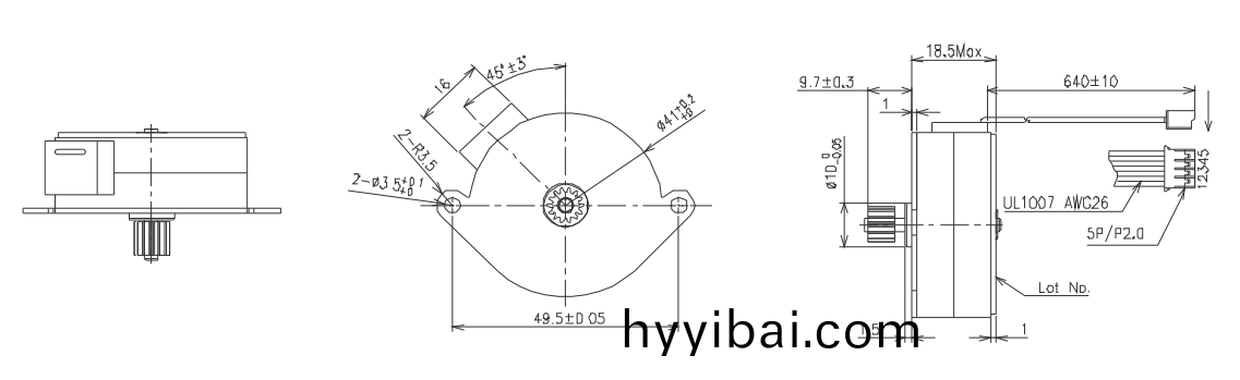 OT-SM42P-440步進電機(ji)|微型(xing)打印機電機(ji)|炤片打印(yin)機電機(ji)|醫療設備電機|減速步進(jin)電機-萬至達電機
