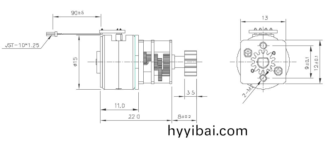 OT-GSM15-478步進電機(ji)|光驅電機|POS機電(dian)機|激光設備電機|減(jian)速(su)箱-萬至達電機