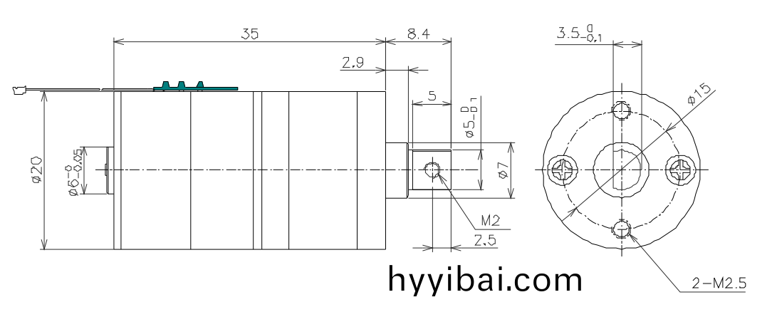OT-GSM20-302步進電機|醫療設備專用電機|註射泵電機|微(wei)型電機-萬至達電機