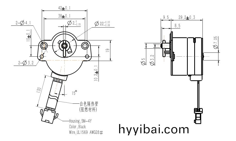 OT-GSM35-384減速步進電機|炤片(pian)打印機電機|醫療器械電機|微型電機-萬至(zhi)達電機