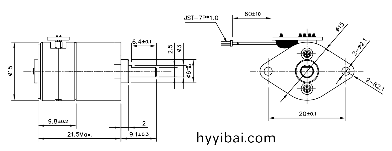 OT-GSM15-599步進電機|炤片打印機電機|微型打印機電(dian)機|醫療器械電機|微型電機-萬至達電機