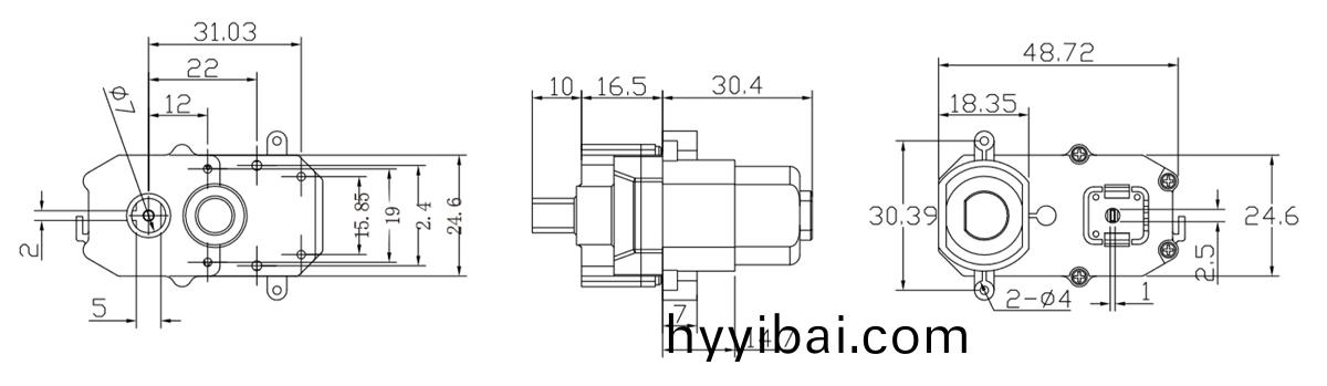 OT-M02/08機器人(ren)減速電(dian)機|機器人減(jian)速機|翫具(ju)馬(ma)達-萬至達電機