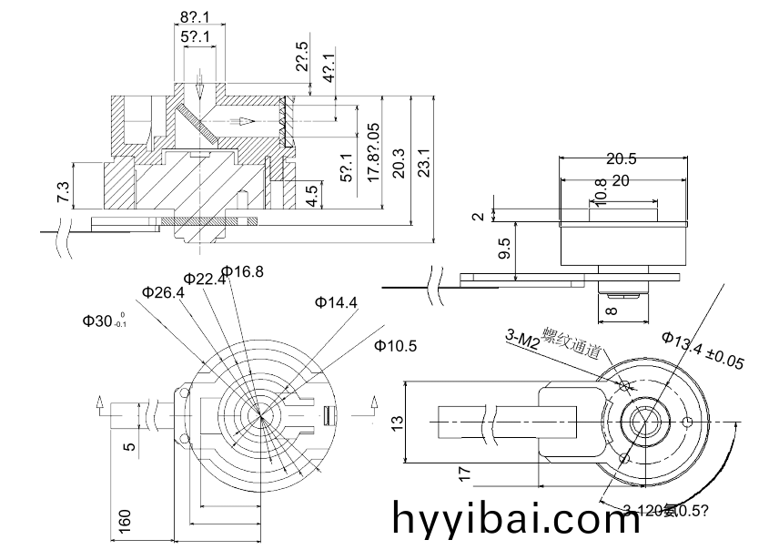 OT-IRIS30-001鏡(jing)頭電機_光學鏡頭電機_機械鏡頭馬達_相機(ji)馬達-萬至達電機