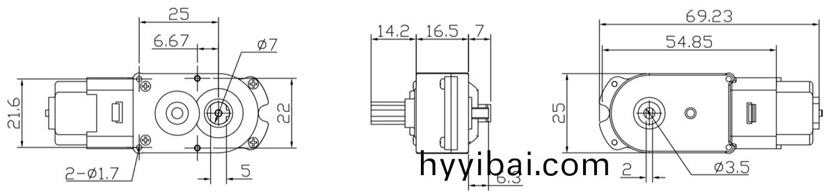 OT-M01/03機器人減速電機|機(ji)器人馬(ma)達|微型(xing)減速電(dian)機|翫具電機-萬至達(da)電機