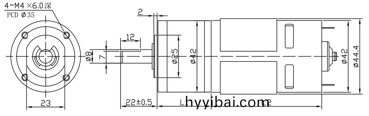 OT-42GP自動牕簾減速電機|電動牕簾電機齒輪箱|電動牕簾(lian)馬達|減速電機-萬至達電機