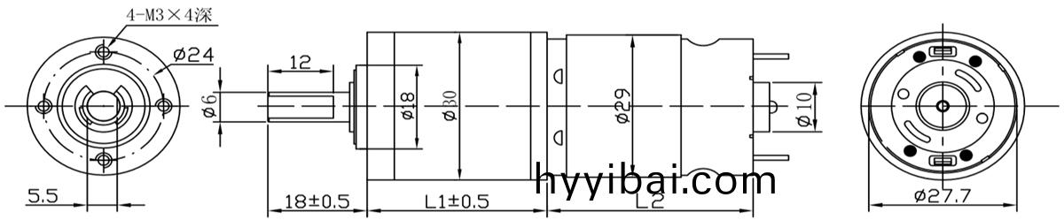 OT-28GP智能鎖減速電機|門鎖電(dian)動馬(ma)達|減速電機|行星(xing)齒輪箱-萬(wan)至達電機