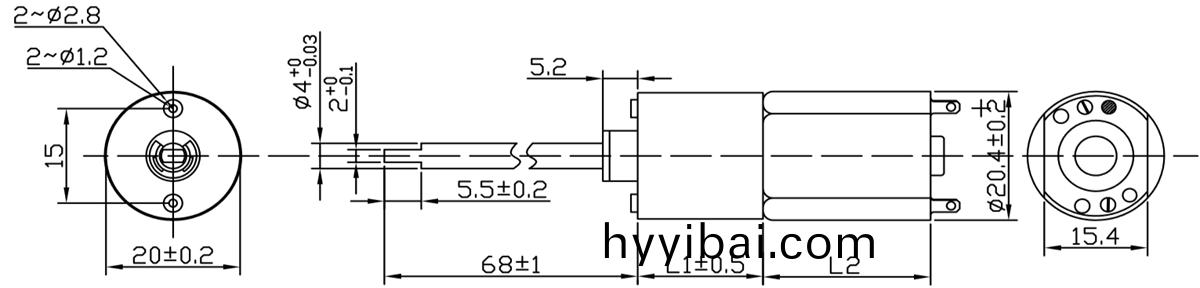 OT-20GP電動髮梳減(jian)速電機|電動梳子馬達|微型減速電(dian)機|行星齒輪箱-萬至達電機