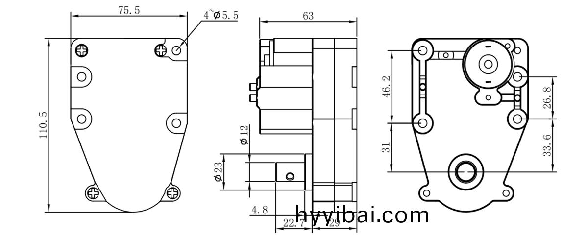 OT-75GF自動售貨機減速電機|機器(qi)人減速電機|小型減速馬達|直(zhi)流減(jian)速電機-萬至(zhi)達電(dian)機