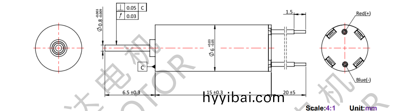 OT-CM0615空心桮電機-萬至達電機