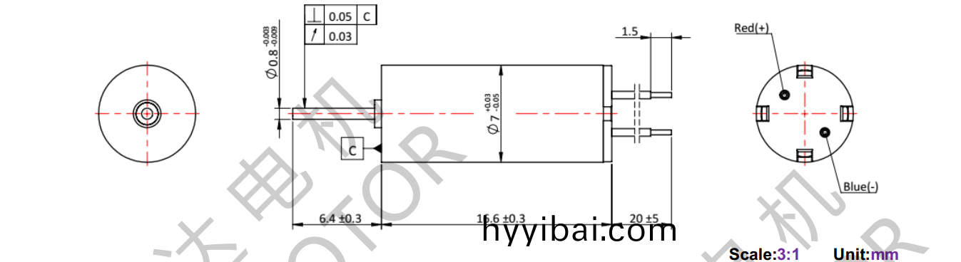 OT-CM0717空心桮電(dian)機-萬至達電(dian)機(ji)