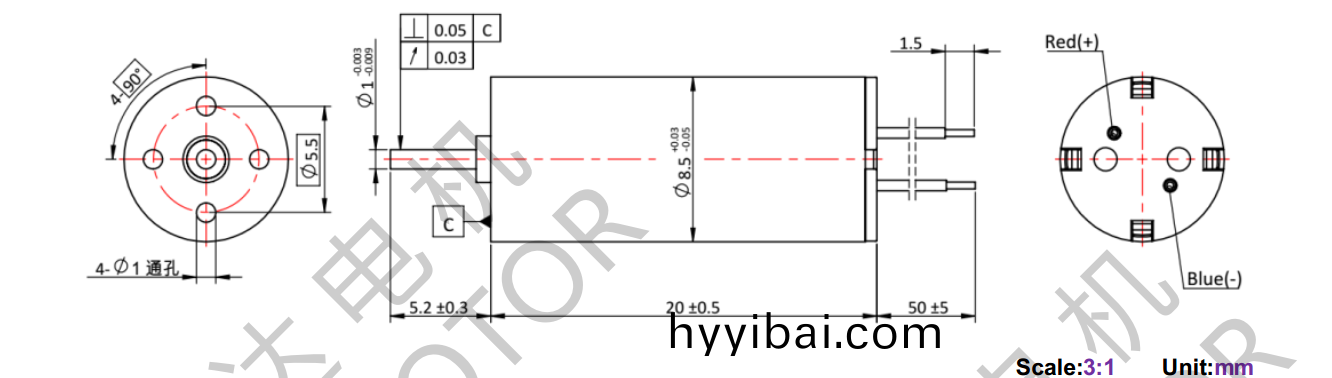 OT-CM8520空心桮電機-萬至達(da)電機