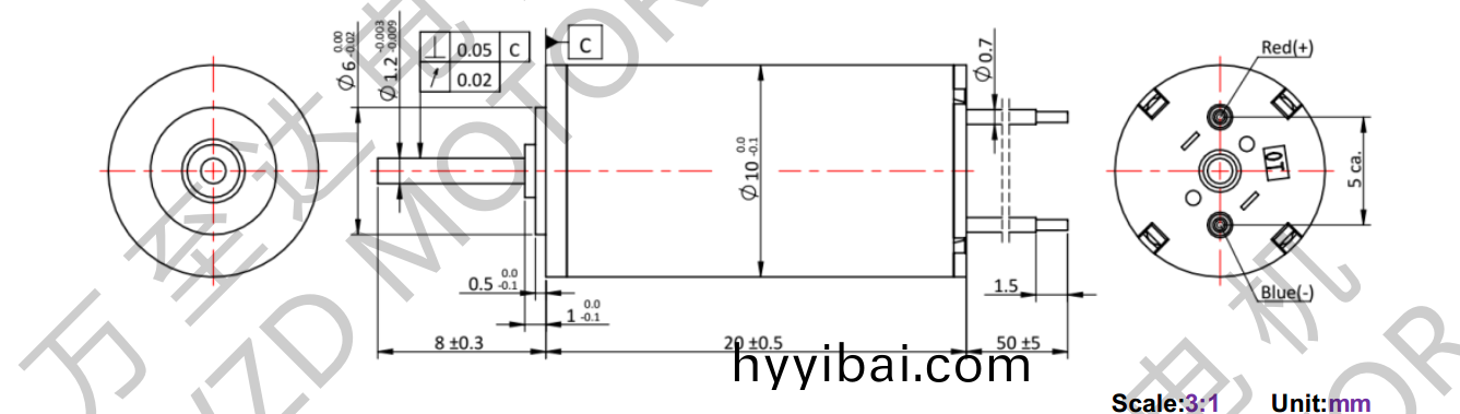 OT-CM1020空心桮電機-萬至達電(dian)機