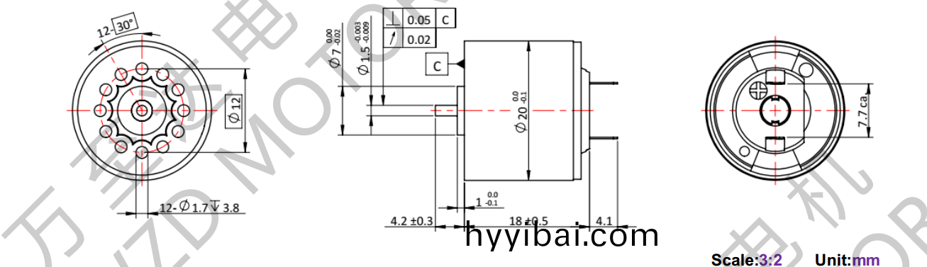 OT-CM2018空心桮電機-萬至達電機
