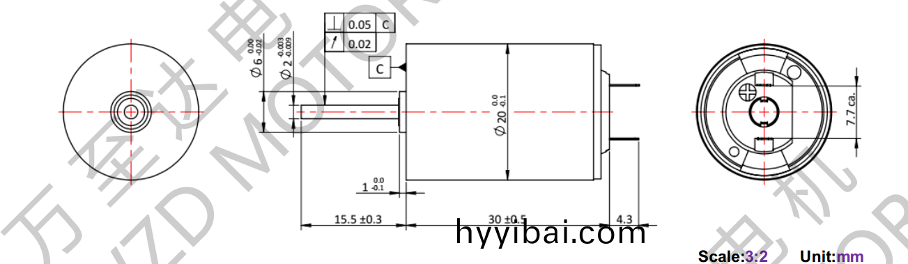 OT-CM2030空心桮電(dian)機-萬至達電(dian)機