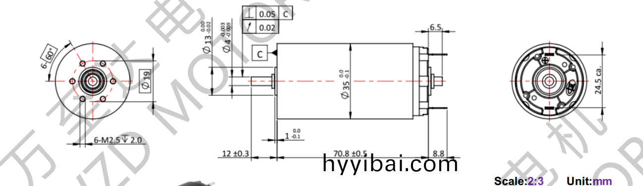 OT-CM3571空心桮電機-萬(wan)至達電機