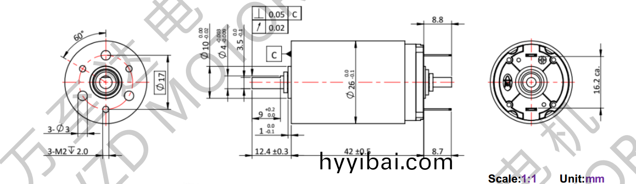 OT-CM2642空心桮電(dian)機-萬至達電機