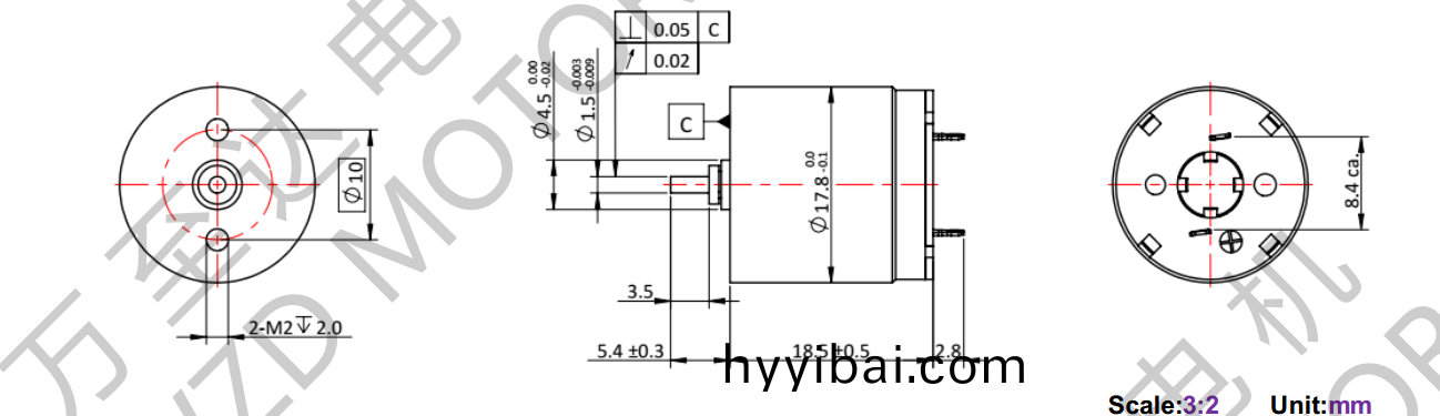 OT-CM1718空心桮電(dian)機-萬至達電機