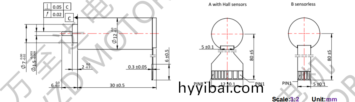 OT-ECS1230無槽無(wu)刷(shua)電(dian)機-空(kong)心桮電(dian)機-萬至達電機
