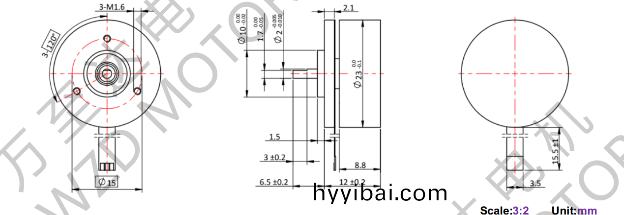 OT-EM2312BLDC無刷電機-萬至達電機