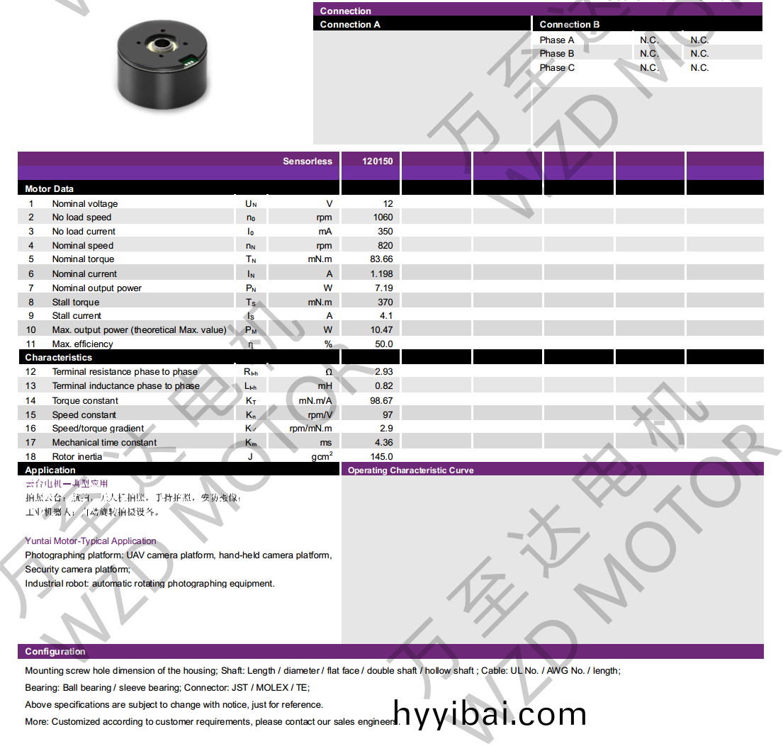 OT-EM4827BLDC無刷電機-萬至達(da)電機