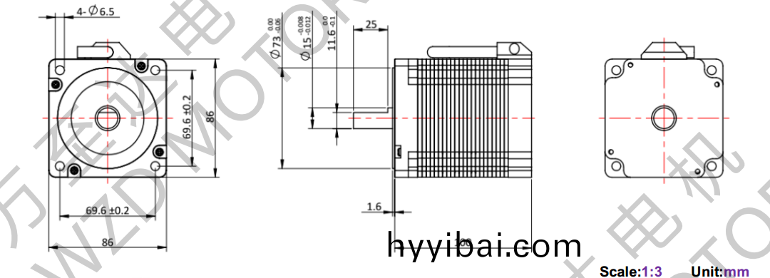 OT-EM86100BLDC無刷(shua)電機-萬(wan)至達電機