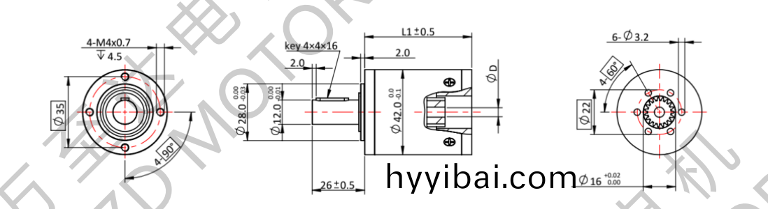 OT-42LGP行星齒輪箱-齒輪箱-萬至達電機