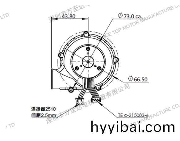 OT-BM24032-ECS36謼吸機專用電機_謼吸機風機_謼(hu)吸機(ji)馬達-萬至達電(dian)機