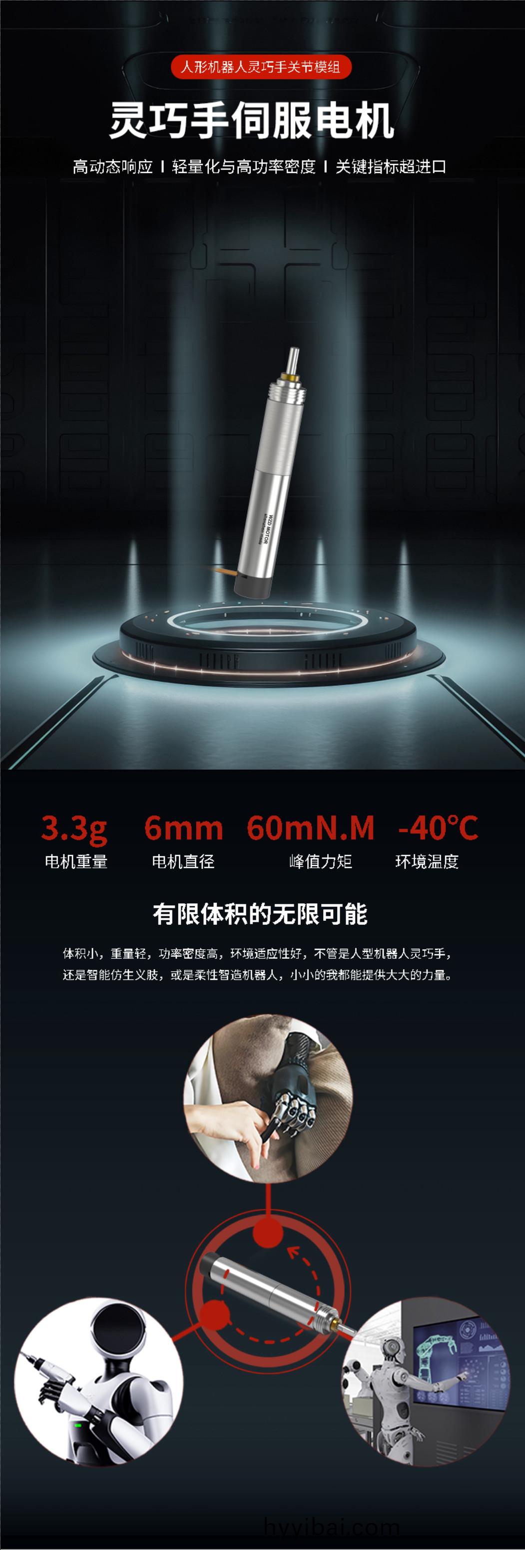 WZD-ECS0621A靈巧手電(dian)機_人形機器人電機-萬至達電機